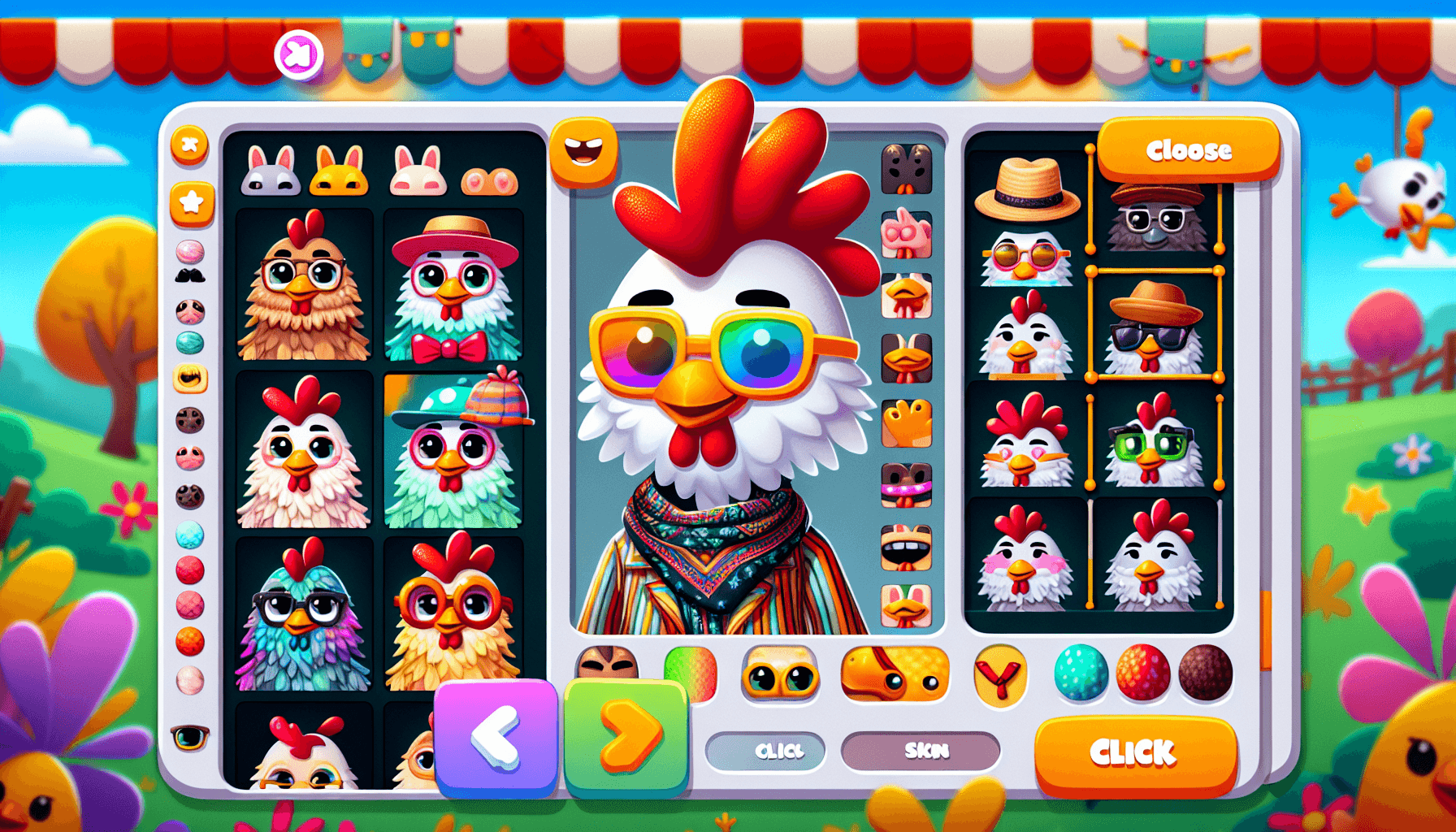 Chicken customization options